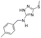 N-(4-METHYLBENZYL)-3-(METHYLTHIO)-1H-1,2,4-TRIAZOL-5-AMINE Struktur