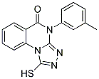 1-MERCAPTO-4-(3-METHYLPHENYL)[1,2,4]TRIAZOLO[4,3-A]QUINAZOLIN-5(4H)-ONE Struktur