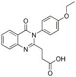 3-[3-(4-ETHOXY-PHENYL)-4-OXO-3,4-DIHYDRO-QUINAZOLIN-2-YL]-PROPIONIC ACID Struktur