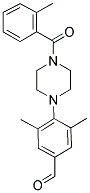 3,5-DIMETHYL-4-[4-(2-METHYLBENZOYL)PIPERAZIN-1-YL]BENZALDEHYDE Struktur