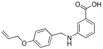 3-((4-(ALLYLOXY)BENZYL)AMINO)BENZOIC ACID Struktur