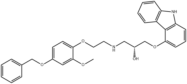 (R)-(+)-4'-BENZYLOXY-CARVEDILOL Struktur