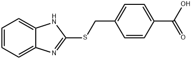 4-[(1H-BENZIMIDAZOL-2-YLTHIO)METHYL]BENZOIC ACID Struktur