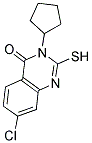 7-CHLORO-3-CYCLOPENTYL-2-MERCAPTOQUINAZOLIN-4(3H)-ONE Struktur