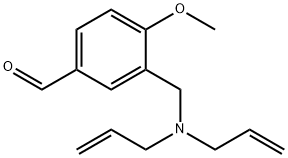 3-DIALLYLAMINOMETHYL-4-METHOXY-BENZALDEHYDE Struktur