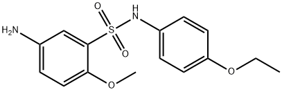 5-AMINO-N-(4-ETHOXY-PHENYL)-2-METHOXY-BENZENESULFONAMIDE Struktur