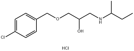 1-(SEC-BUTYLAMINO)-3-[(4-CHLOROBENZYL)OXY]PROPAN-2-OL HYDROCHLORIDE Struktur