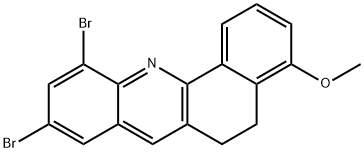 9,11-DIBROMO-4-METHOXY-5,6-DIHYDROBENZO[C]ACRIDINE Struktur