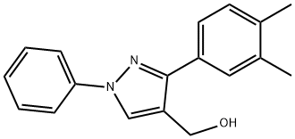 [3-(3,4-DIMETHYLPHENYL)-1-PHENYL-1H-PYRAZOL-4-YL]METHANOL Struktur