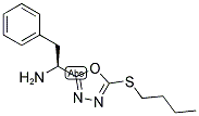 1-(5-BUTYLSULFANYL-[1,3,4]OXADIAZOL-2-YL)-2-PHENYL-ETHYLAMINE Struktur