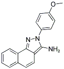 2-(4-METHOXYPHENYL)-2H-BENZO[G]INDAZOL-3-YLAMINE Struktur