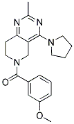 6-(3-METHOXYBENZOYL)-2-METHYL-4-PYRROLIDIN-1-YL-5,6,7,8-TETRAHYDROPYRIDO[4,3-D]PYRIMIDINE Struktur