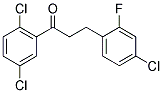 3-(4-CHLORO-2-FLUOROPHENYL)-2',5'-DICHLOROPROPIOPHENONE Struktur