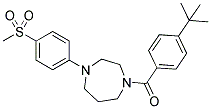 (4-TERT-BUTYL-PHENYL)-[4-(4-METHANESULFONYL-PHENYL)-[1,4]DIAZEPAN-1-YL]-METHANONE Struktur