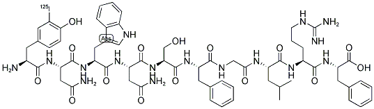 ([125I]-TYR)-MALIGNANT MELANOMA METASTASIS-SUPPRESSOR KISS-1 (112-121) (HUMAN) Struktur