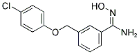 3-[(4-CHLOROPHENOXY)METHYL]-N'-HYDROXYBENZENECARBOXIMIDAMIDE Struktur