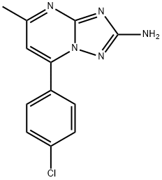 7-(4-CHLORO-PHENYL)-5-METHYL-[1,2,4]TRIAZOLO[1,5-A]PYRIMIDIN-2-YLAMINE Struktur