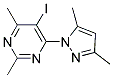 4-(3,5-DIMETHYL-1H-PYRAZOL-1-YL)-5-IODO-2,6-DIMETHYLPYRIMIDINE Struktur