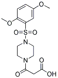 3-(4-[(2,5-DIMETHOXYPHENYL)SULFONYL]PIPERAZIN-1-YL)-3-OXOPROPANOIC ACID Struktur