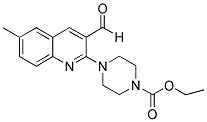 4-(3-FORMYL-6-METHYL-QUINOLIN-2-YL)-PIPERAZINE-1-CARBOXYLIC ACID ETHYL ESTER Struktur