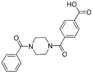 4-[(4-BENZOYLPIPERAZIN-1-YL)CARBONYL]BENZOIC ACID Struktur