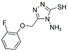 4-AMINO-5-[(2-FLUOROPHENOXY)METHYL]-4H-1,2,4-TRIAZOLE-3-THIOL Struktur