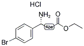 (R)-3-AMINO-3-(4-BROMOPHENYL)PROPIONIC ACID ETHYL ESTER HYDROCHLORIDE Struktur
