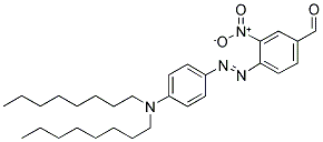 4-[4-(DIOCTYLAMINO)-PHENYLAZO]-3-NITRO-BENZALDEHYDE Struktur