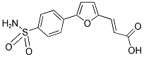 (2E)-3-(5-[4-(AMINOSULFONYL)PHENYL]-2-FURYL)ACRYLIC ACID Struktur