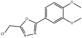 2-(CHLOROMETHYL)-5-(3,4-DIMETHOXYPHENYL)-1,3,4-OXADIAZOLE Struktur