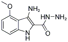 3-AMINO-4-METHOXY-1H-INDOLE-2-CARBOXYLIC ACID HYDRAZIDE Struktur