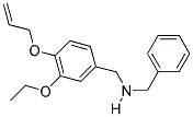 1-[4-(ALLYLOXY)-3-ETHOXYPHENYL]-N-BENZYLMETHANAMINE Struktur