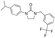 1-(4-ISOPROPYLPHENYL)-3-[3-(TRIFLUOROMETHYL)BENZYL]IMIDAZOLIDIN-2-ONE Struktur