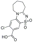 2-CHLORO-8,9,10,11-TETRAHYDRO-7H-AZEPINO[2,1-C][1,2,4]BENZOTHIADIAZINE-3-CARBOXYLIC ACID 5,5-DIOXIDE Struktur