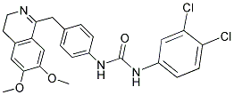 3-(3,4-DICHLOROPHENYL)-1-(4-((6,7-DIMETHOXY(3,4-DIHYDROISOQUINOLYL))METHYL)PHENYL)UREA Struktur