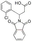 3-(2-CHLOROPHENYL)-3-(1,3-DIOXO-1,3-DIHYDRO-2H-ISOINDOL-2-YL)PROPANOIC ACID Struktur