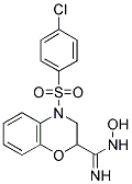 4-(4-CHLORO-BENZENESULFONYL)-N-HYDROXY-3,4-DIHYDRO-2H-BENZO[1,4]OXAZINE-2-CARBOXAMIDINE Struktur