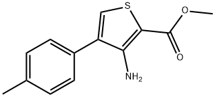 METHYL 3-AMINO-4-(4-METHYLPHENYL)-THIOPHENE-2-CARBOXYLATE Struktur