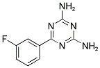 2,4-DIAMINO-6-(3-FLUOROPHENYL)-1,3,5-TRIAZINE Struktur