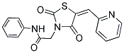 2-[(5E)-2,4-DIOXO-5-(PYRIDIN-2-YLMETHYLENE)-1,3-THIAZOLIDIN-3-YL]-N-PHENYLACETAMIDE Struktur