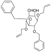 3,6-BIS(ALLYLOXY)-4,5-BIS(BENZYLOXY)-1,2-CYCLOHEXANEDIOL Struktur