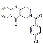 2-(4-CHLOROBENZOYL)-6-METHYL-1,2,3,4-TETRAHYDRO-11H-DIPYRIDO[1,2-A:4',3'-D]PYRIMIDIN-11-ONE Struktur