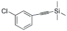 (3-CHLOROPHENYLETHYNYL)TRIMETHYLSILANE Struktur