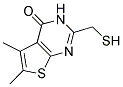 2-(MERCAPTOMETHYL)-5,6-DIMETHYLTHIENO[2,3-D]PYRIMIDIN-4(3H)-ONE Struktur