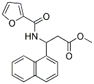 METHYL 3-[(2-FURYLCARBONYL)AMINO]-3-(1-NAPHTHYL)PROPANOATE Struktur