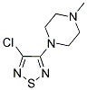 1-(4-CHLORO-[1,2,5]THIADIAZOL-3-YL)-4-METHYL-PIPERAZINE Struktur