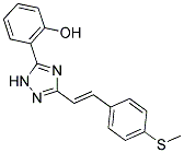 2-(3-{(E)-2-[4-(METHYLTHIO)PHENYL]VINYL}-1H-1,2,4-TRIAZOL-5-YL)PHENOL Struktur