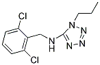 N-(2,6-DICHLOROBENZYL)-1-PROPYL-1H-TETRAZOL-5-AMINE Struktur