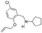 N-[2-(ALLYLOXY)-5-CHLOROBENZYL]-N-CYCLOPENTYLAMINE Struktur