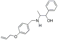 2-((4-(ALLYLOXY)BENZYL)AMINO)-1-PHENYLPROPAN-1-OL Struktur